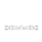 Marquise and Oval Shape Moissanite Half Eternity Ring D-VS1 - Rosec Jewels
