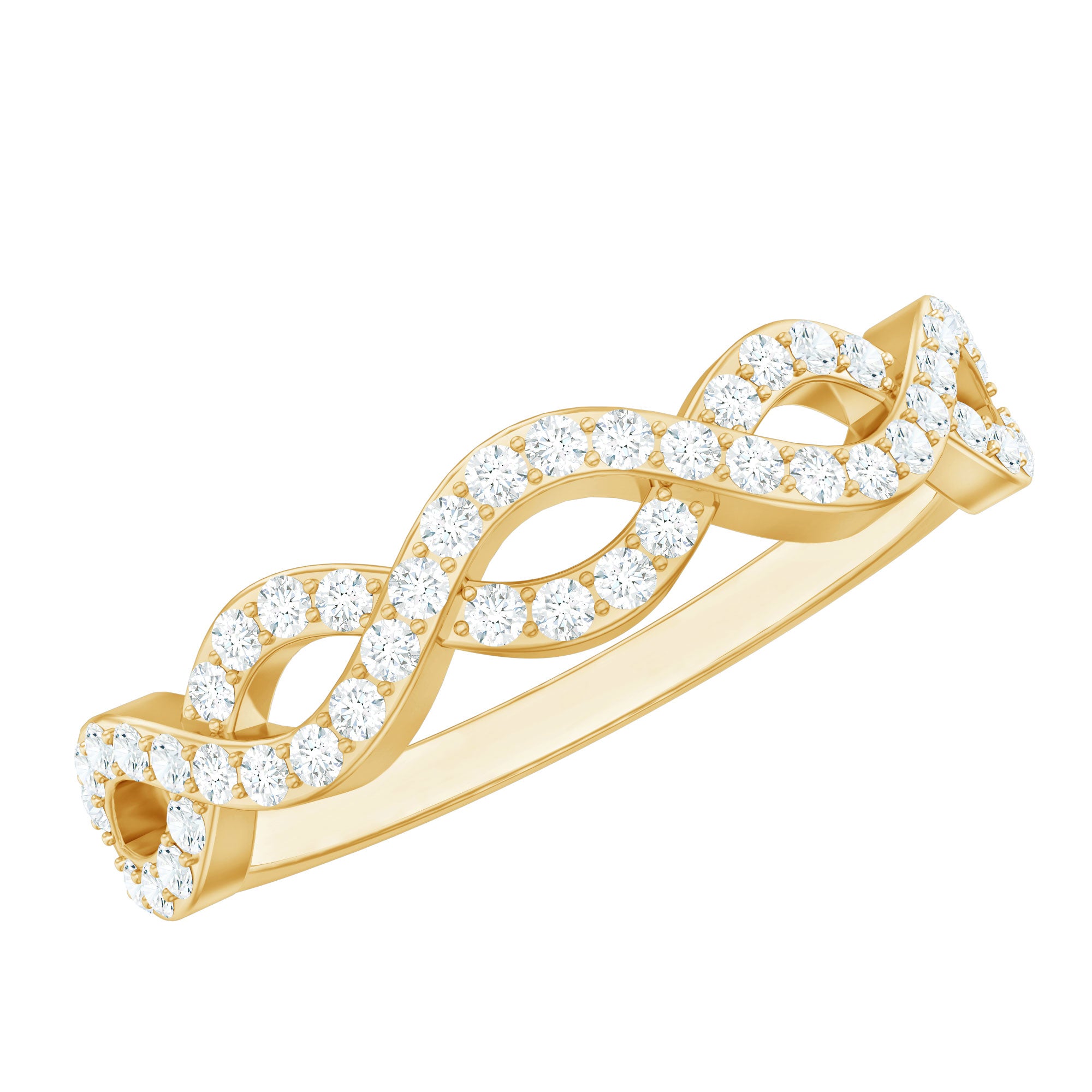 Certified Diamond Infinity Eternity Band Natural - ( HI-SI ) - Rosec Jewels