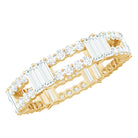 Unique Moissanite Eternity Wedding Band Ring D-VS1 - Rosec Jewels