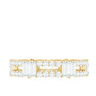 Unique Moissanite Eternity Wedding Band Ring D-VS1 - Rosec Jewels