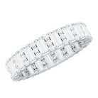 Certified Moissanite Wedding Anniversary Band for Women D-VS1 - Rosec Jewels