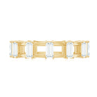 Moissanite Baguette Wedding Band with Certificate D-VS1 - Rosec Jewels