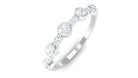 Rosec Jewels-Natural Diamond Half Eternity Ring in Bezel Setting