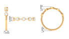 Rosec Jewels-Natural Diamond Half Eternity Ring in Bezel Setting