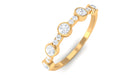 Rosec Jewels-Natural Diamond Half Eternity Ring in Bezel Setting