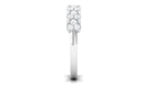 Certified Natural Diamond Heart Eternity Ring in East West Style Natural - ( HI-SI ) - Rosec Jewels