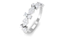 Art Deco Inspired Diamond Half Eternity Ring for Women Natural - ( HI-SI ) - Rosec Jewels