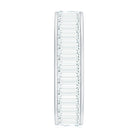 Certified Moissanite Wide Eternity Wedding Band D-VS1 - Rosec Jewels