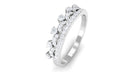Natural Diamond Half Eternity Ring in Crown Style Natural - ( HI-SI ) - Rosec Jewels