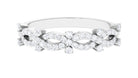 Designer Natural Diamond Infinity Half Eternity Ring Natural - ( HI-SI ) - Rosec Jewels