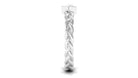 Real Diamond Promise Ring with Braided Shank Natural - ( HI-SI ) - Rosec Jewels