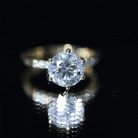 IGI Certified Round Cut 3 Carat Lab Grown Diamond Solitaire Engagement Ring Lab - ( E-VS1 ) - Rosec Jewels
