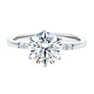 Round Cut 9 MM Lab Grown Diamond Solitaire Engagement Ring Lab - ( EF-VS ) - Rosec Jewels