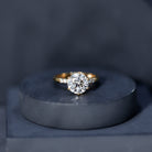IGI Certified Round Cut 3 Carat Lab Grown Diamond Solitaire Engagement Ring Lab - ( E-VS1 ) - Rosec Jewels