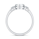 Rosec Jewels-0.7 Carat Asscher Cut Lab Grown Diamond Engagement Ring with Certificate