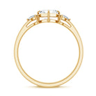 Rosec Jewels-0.7 Carat Asscher Cut Lab Grown Diamond Engagement Ring with Certificate