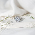 Floral Inspired Lab Grown 4 Carat Diamond Wedding Ring Set IGI Certified Lab - ( E-VS1 ) - Rosec Jewels