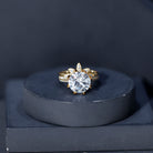 Floral Inspired Lab Grown 4 Carat Diamond Wedding Ring Set IGI Certified Lab - ( E-VS1 ) - Rosec Jewels
