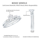IGI Certified Lab Grown Diamond Engagement Ring with Wedding Band Lab - ( EF-VS ) - Rosec Jewels