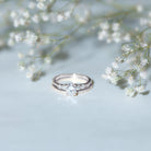 IGI Certified Lab Grown Diamond Engagement Ring with Wedding Band Lab - ( EF-VS ) - Rosec Jewels