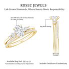 IGI Certified Lab Grown Diamond Engagement Ring with Wedding Band Lab - ( EF-VS ) - Rosec Jewels
