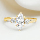 Rosec Jewels-1 Carat Marquise Cut Lab Grown Diamond Designer Engagement Ring IGI Certified
