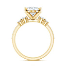 4 Carat Oval Wedding Ring Set with IGI Certified Lab Grown Diamond Lab - ( EF-VS ) - Rosec Jewels