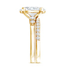 4 Carat Oval Wedding Ring Set with IGI Certified Lab Grown Diamond Lab - ( EF-VS ) - Rosec Jewels