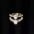 1.2 Carat IGI Certified Oval Cut Lab Grown Diamond Solitaire Engagement Ring Lab - ( E-VS1 ) - Rosec Jewels