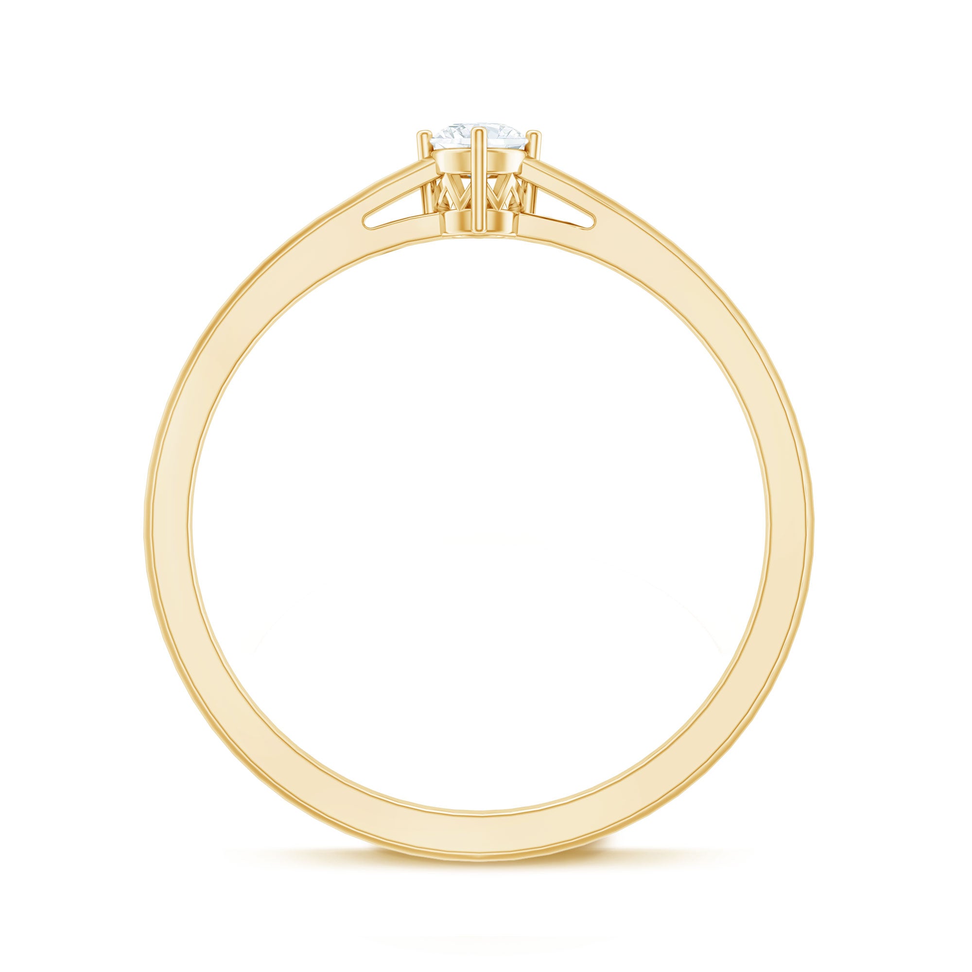 Diamond Promise Ring For Her Natural - ( HI-SI ) - Rosec Jewels
