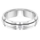 Natural Mens Diamond Band Ring with Certificate Natural - ( HI-SI ) - Rosec Jewels