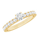 Natural Diamond Promise Ring for Engagement Natural - ( HI-SI ) - Rosec Jewels