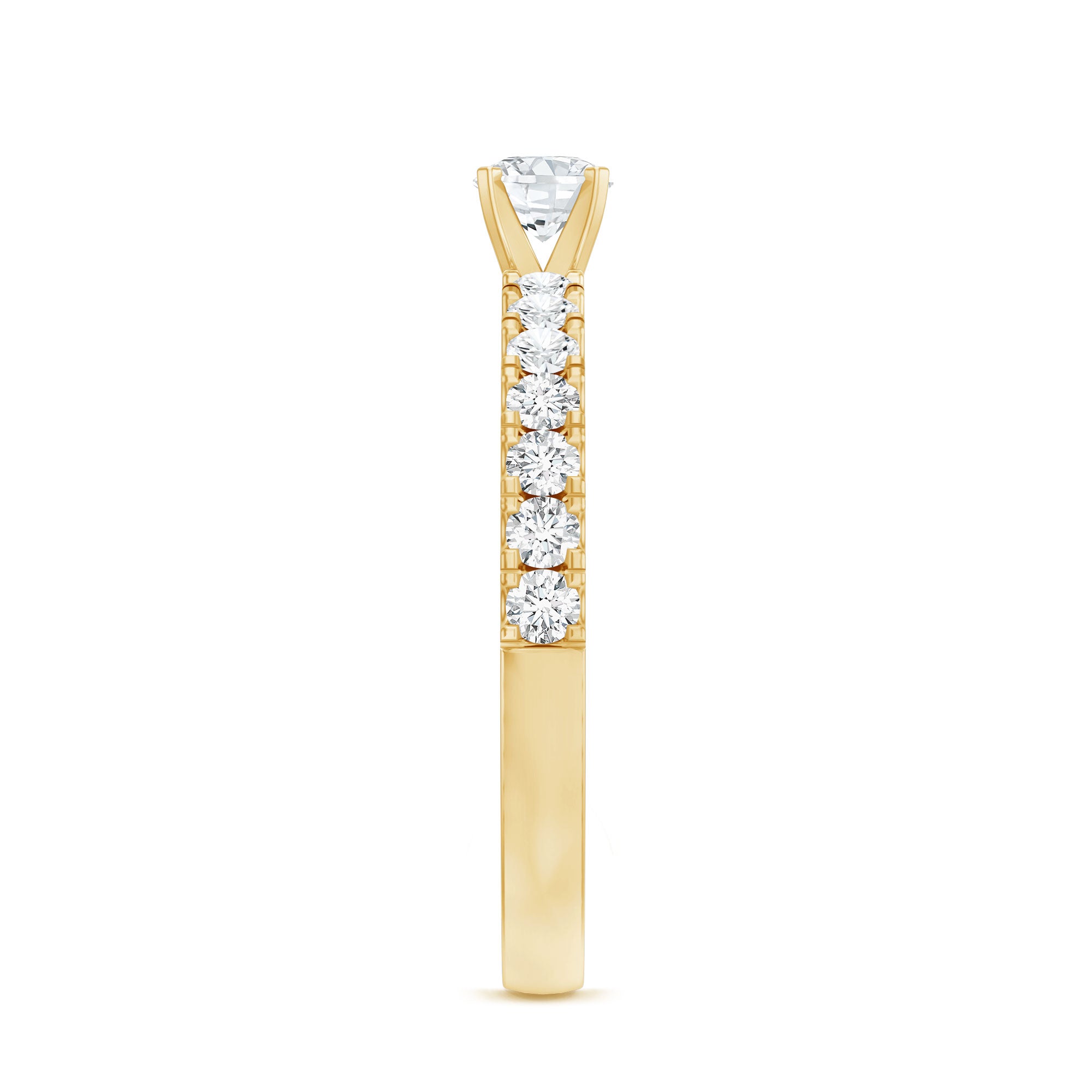 Natural Diamond Promise Ring for Engagement Natural - ( HI-SI ) - Rosec Jewels