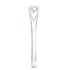 Promise Ring with Moissanite in Claw Setting D-VS1 - Rosec Jewels
