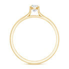 Promise Ring with Moissanite in Claw Setting D-VS1 - Rosec Jewels