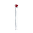 Natural July Birthstone Ruby 5 Stone Ring for Promise AAA - Rosec Jewels