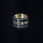 Baguette Cut Black Onyx Wedding Band in Channel Setting AAA - Rosec Jewels