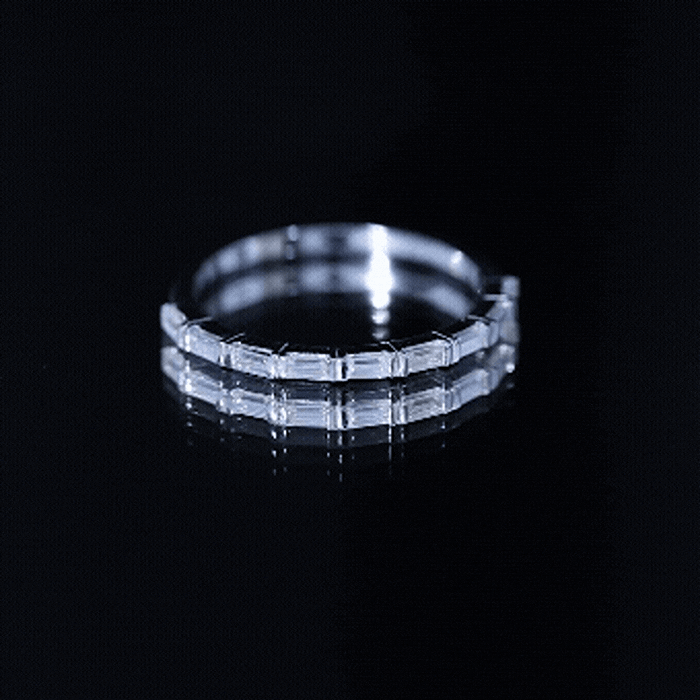 Rosec Jewels-Bar Set Moissanite Eternity East West Ring