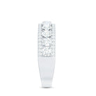 Certified Moissanite Wedding Anniversary Band Ring for Women D-VS1 - Rosec Jewels