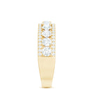 Certified Moissanite Wedding Anniversary Band Ring for Women D-VS1 - Rosec Jewels