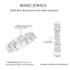 Vintage Inspired Moissanite Beaded Wedding Band D-VS1 - Rosec Jewels