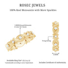 Vintage Inspired Moissanite Beaded Wedding Band D-VS1 - Rosec Jewels
