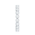 Real Diamond Eternity Ring in Bezel Setting Natural - ( HI-SI ) - Rosec Jewels