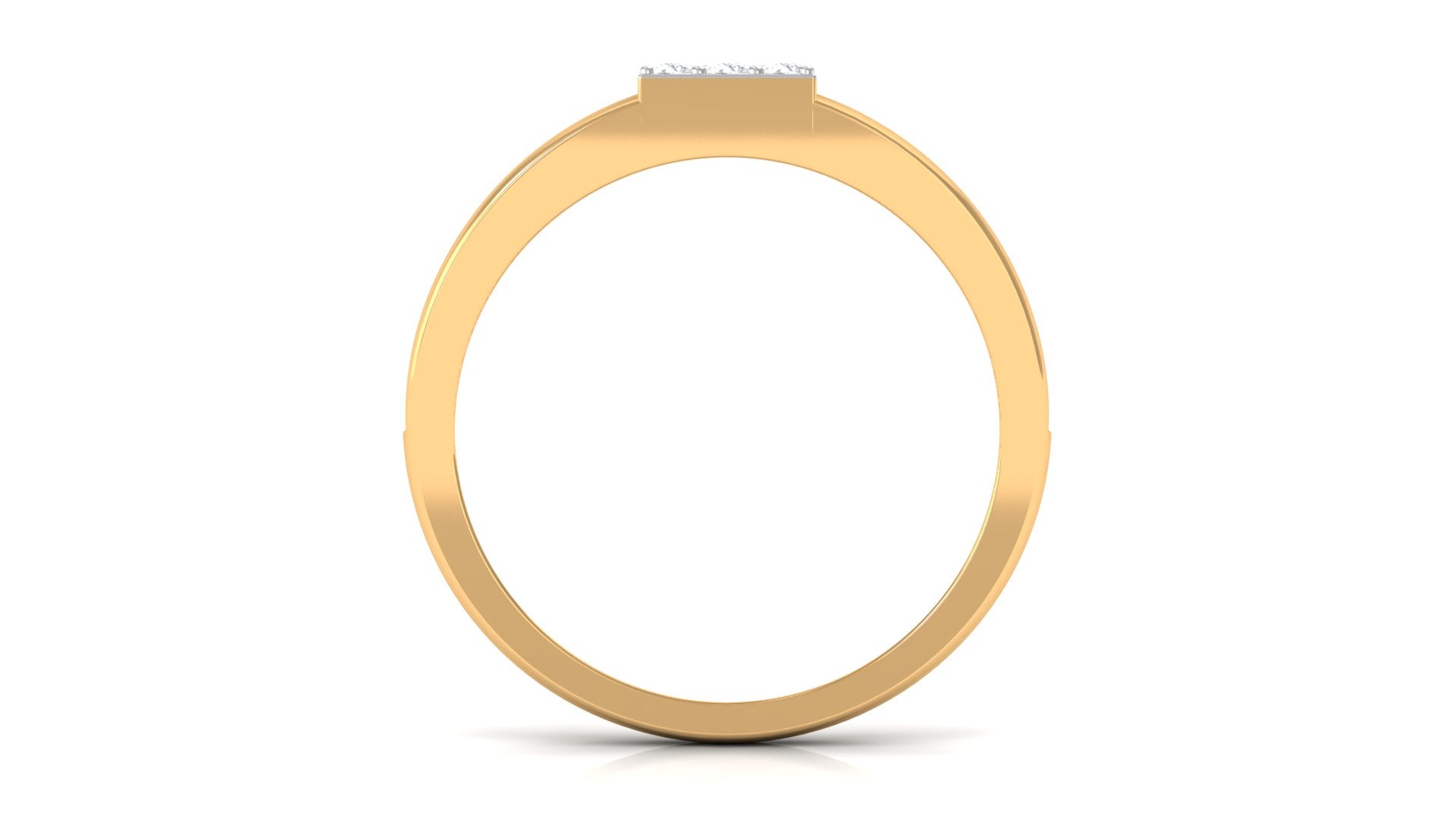 Certified Real Diamond Mens Engagement Band with Black Enamel Natural - ( HI-SI ) - Rosec Jewels