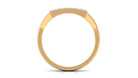 Natural Mens Diamond Band Ring with Black Enamel Natural - ( HI-SI ) - Rosec Jewels
