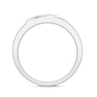 Natural Mens Diamond Wedding Band with Black Enamel Natural - ( HI-SI ) - Rosec Jewels