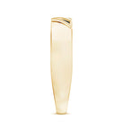 Natural Mens Diamond Wedding Band with Black Enamel Natural - ( HI-SI ) - Rosec Jewels