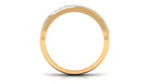 Certified Natural Diamond Mens Wedding Band with Black Enamel Natural - ( HI-SI ) - Rosec Jewels