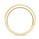 Lab Grown Diamond Half Eternity Mens Wedding Band Lab - ( EF-VS ) - Rosec Jewels