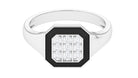 Vintage Style Diamond Engagement Ring for Men Natural - ( HI-SI ) - Rosec Jewels